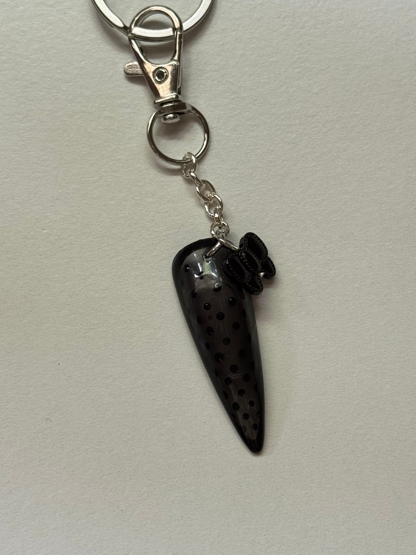Little Black Bow Keychain