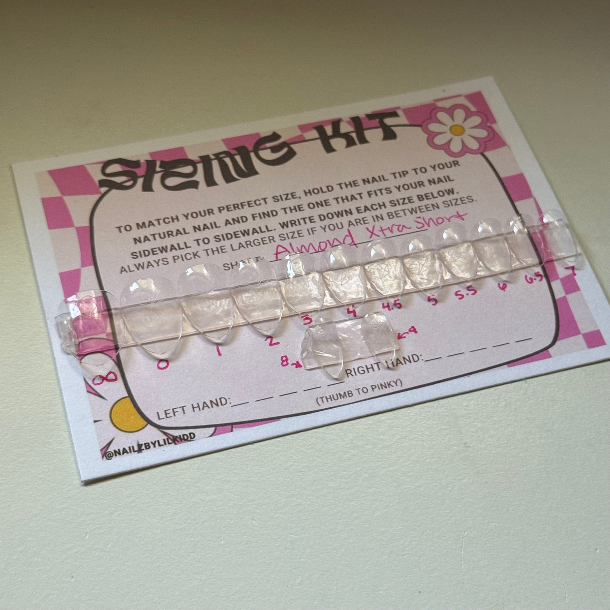 Press On Sizing Kits