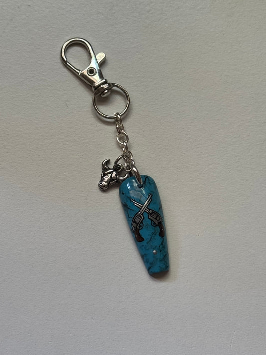 Turquoise Trails Keychain