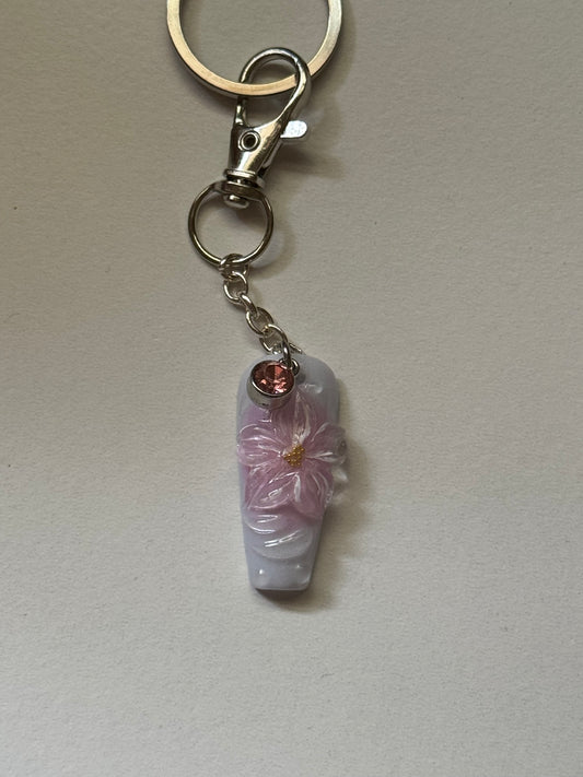 Blush Bloom Keychain